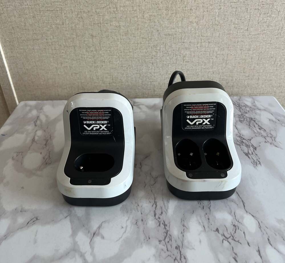 Black & Decker VPX0310 and VPX0320 Battery Charger Lot of 2